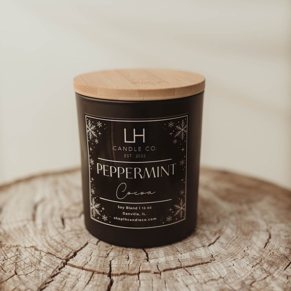 Peppermint Cocoa Winter Candle