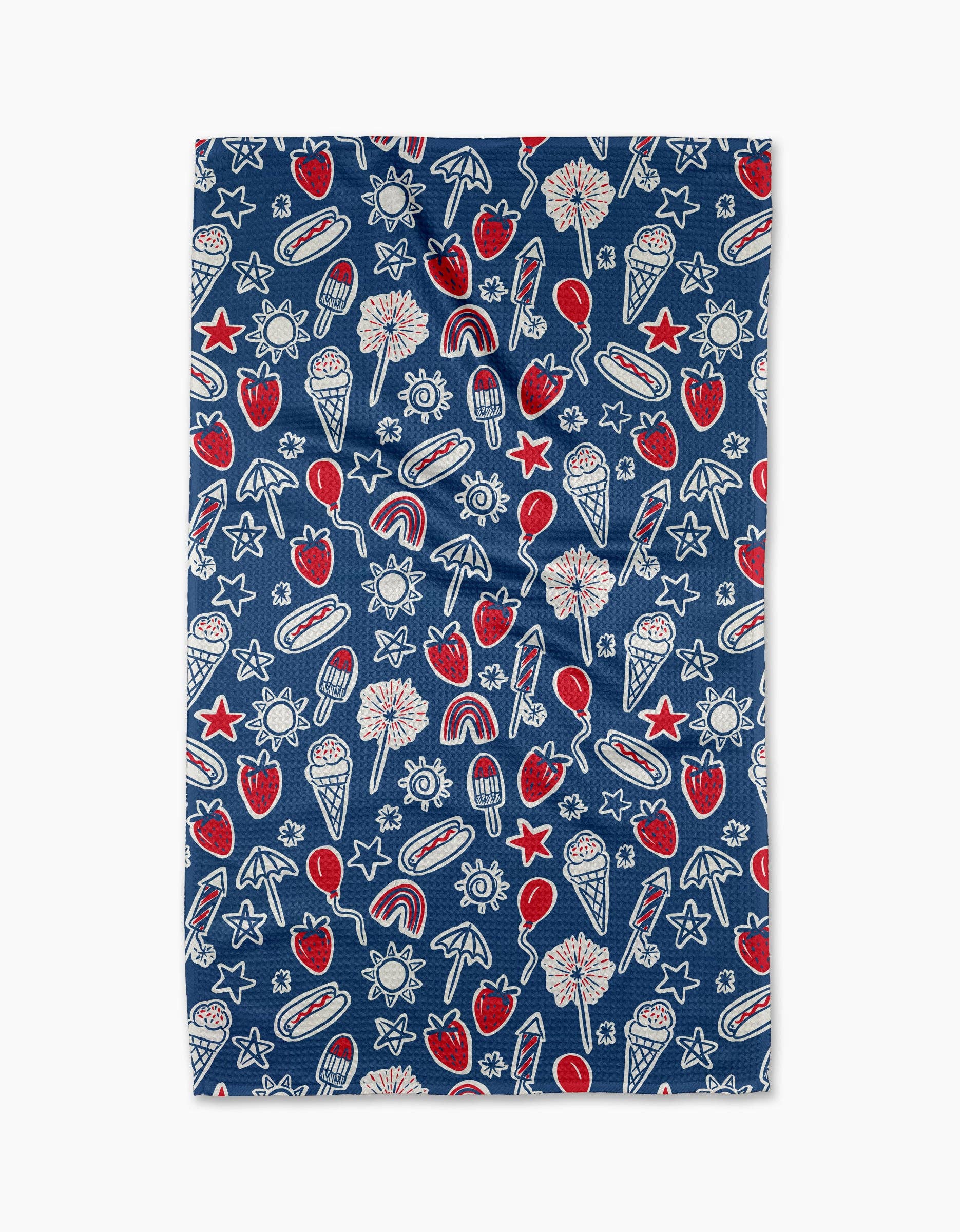 Summer Fun in Blue Tea Towel